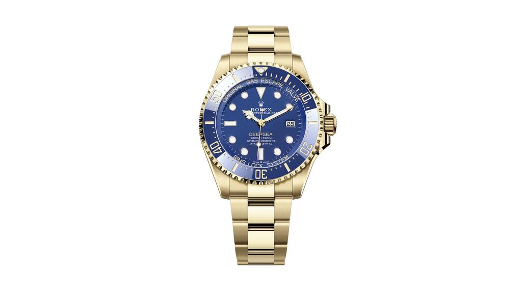 The 18-karat yellow gold Oyster Perpetual Deepsea, priced at $52,100 (©Rolex) Rolex Oyster Perpetual Deepsea